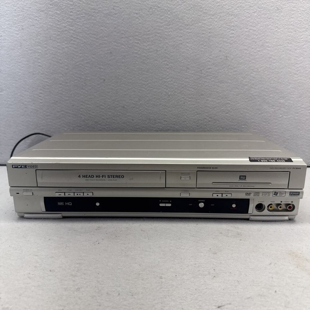 PYE PY90VG DVD Recorder VCR Combo VHS to DVD Transfer Player Tested Working
